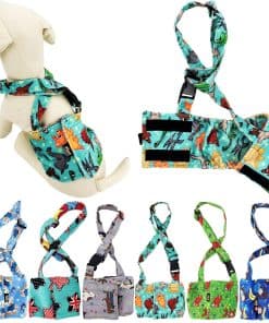 Pañal para perro macho con banda abdominal reutilizable