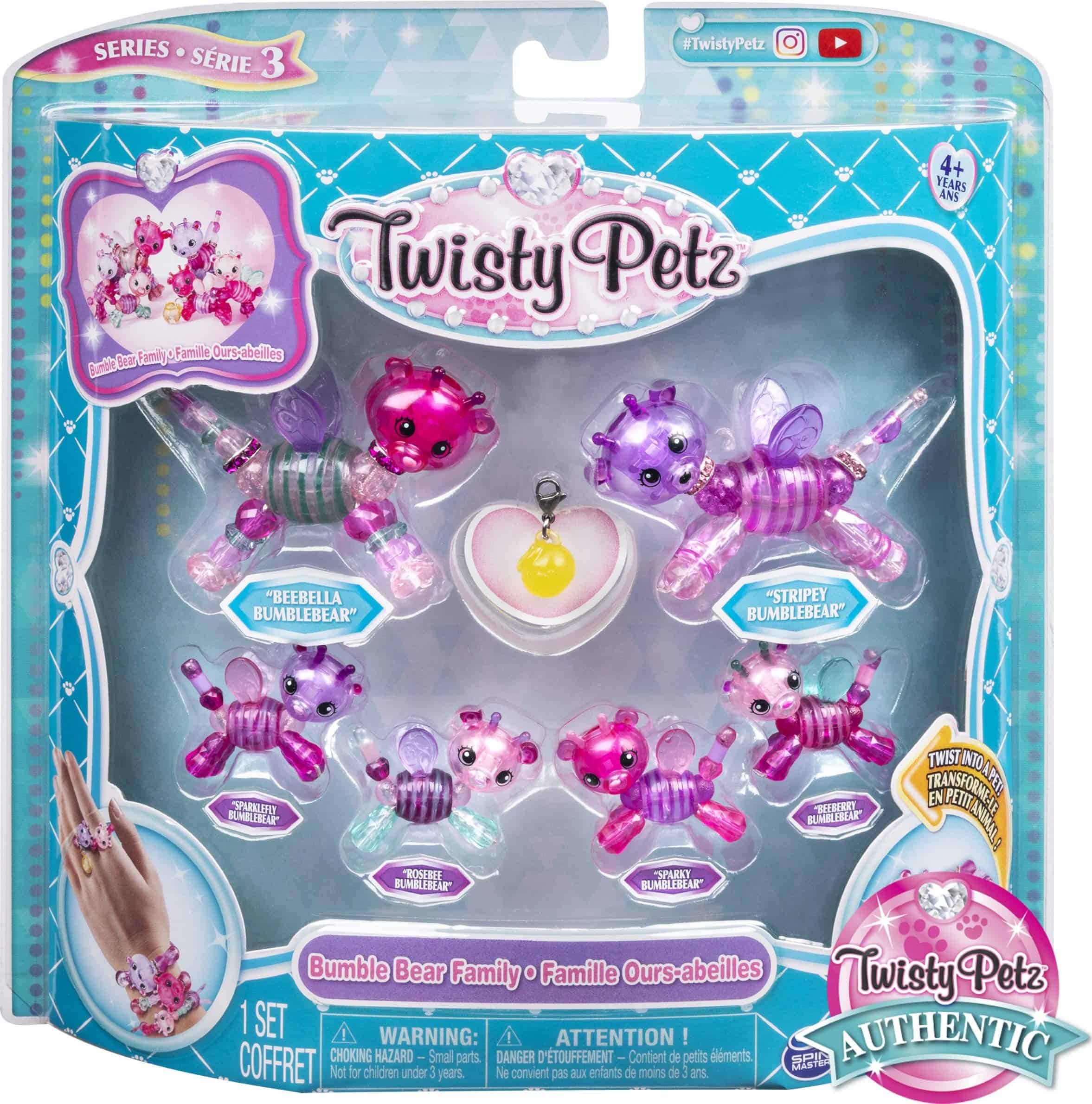 Twisty Petz, Serie 3, Paquete de Familia Bumble Bear Juego