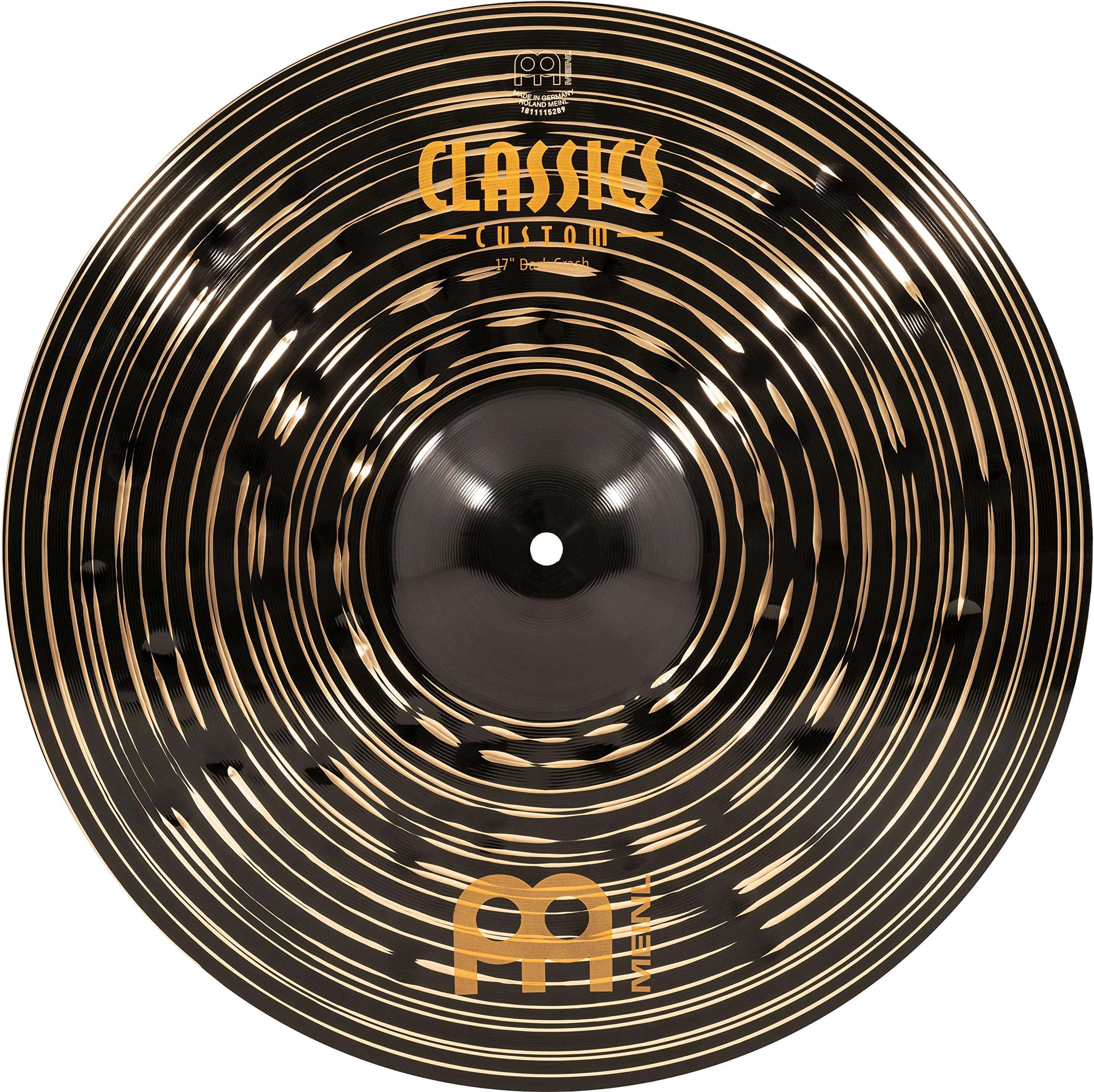 Platillo de Crash de 17" Meinl Cymbals Classics Custom Dark