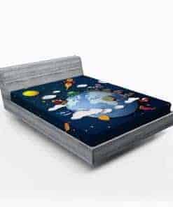 Sábana Ajustable Lunarable Travel, Viaje en la Tierra con