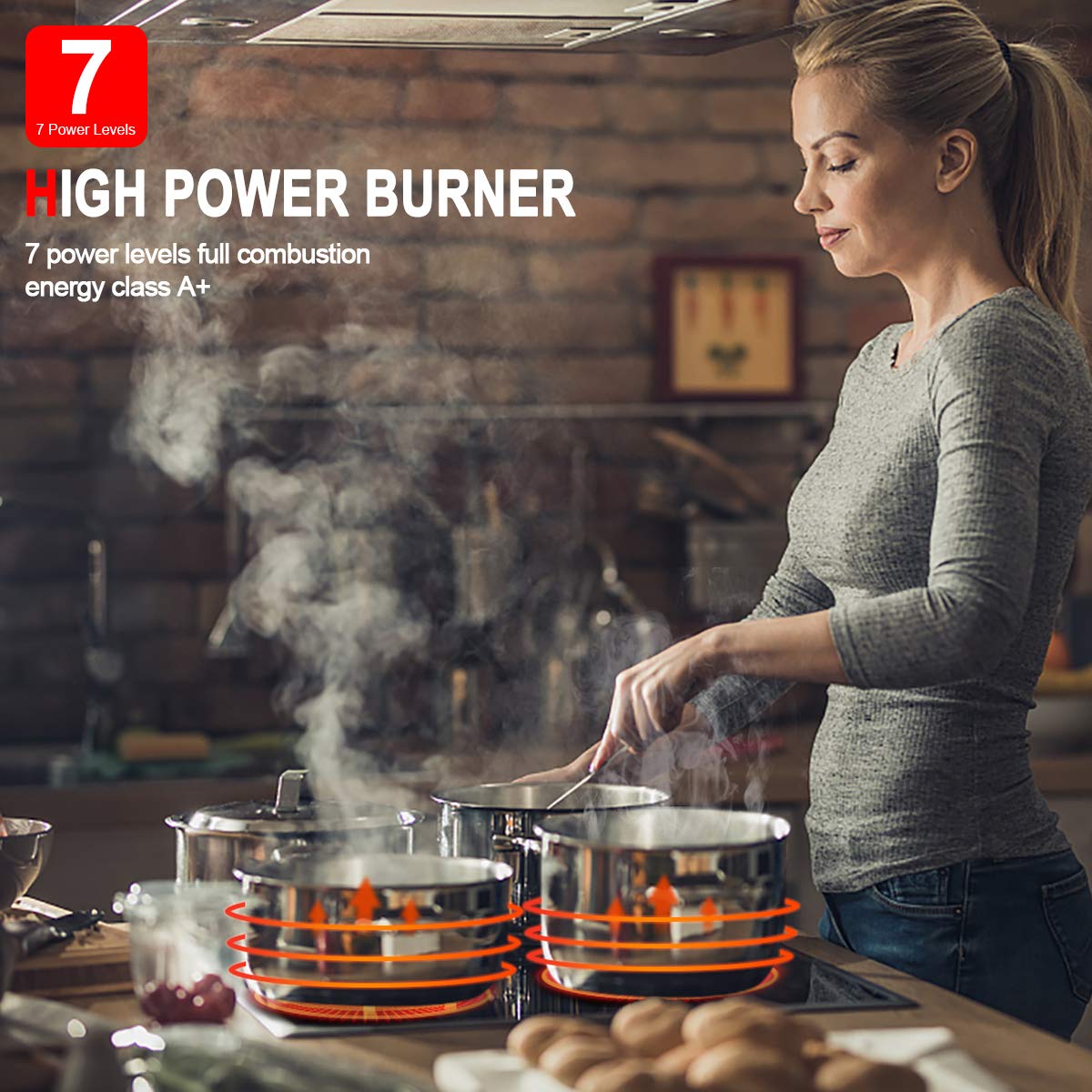 GASLAND Chef 30 Pulgadas Placa de Cocina Eléctrica de 4 - Imagen 7