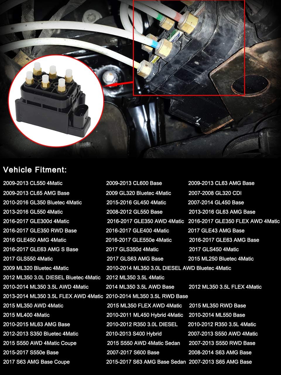 Válvula de Bloque de Suspensión Neumática Aire para - Imagen 3