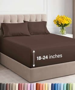 Juego de Sábanas Cal King Extra Profundo - 4 Piezas Suaves