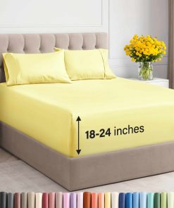 Juego de Sábanas Extra Deep Pocket Cal King - 4 Piezas