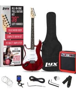 Guitarra Eléctrica para Zurdos LyxPro de 39 Pulgadas y Kit