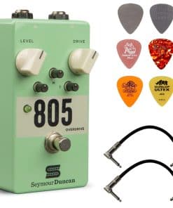 Pedal de Overdrive Seymour Duncan 805 con 2 Cables Patch y