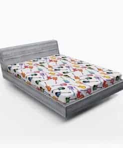 Sábana Ajustable Lunarable Música, Ilustración Colorida de