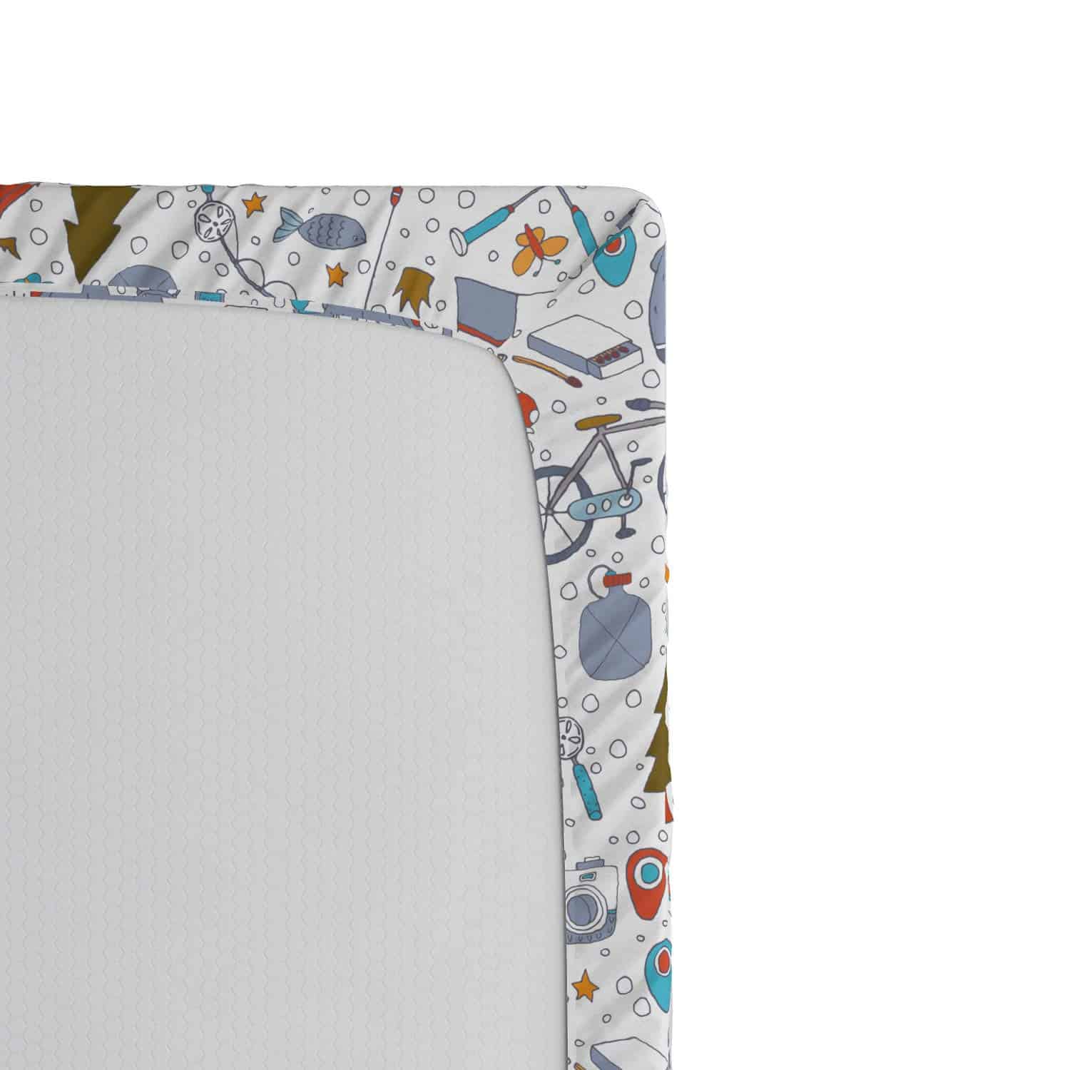 Sábana Ajustada de Lunarable para Camping, Tema de Hobby al - Imagen 4