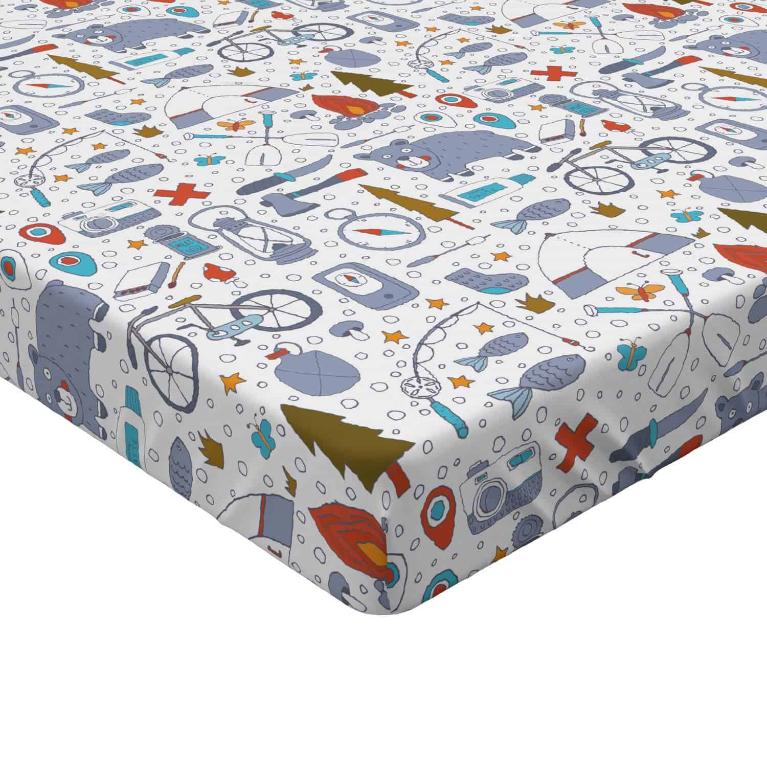 Sábana Ajustada de Lunarable para Camping, Tema de Hobby al - Imagen 3