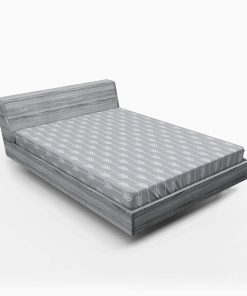 Sábana Ajustada Lunarable Gris Abstracto, Patrón Vertical