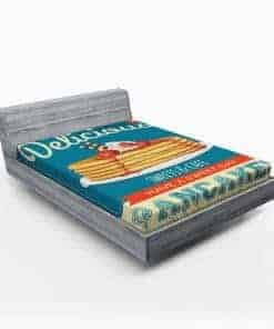 Sábana Ajustable Lunarable Vintage, Deliciosos Panqueques y