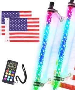 AddSafety 2PCS 3FT RF Control Remoto LED Luces de Silbato