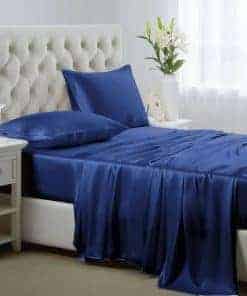 Juego de sábanas de seda satinada Lanest Housing, tamaño