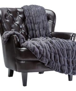 Manta de Tiro de Piel Sintética Rizada Premium Chanasya -