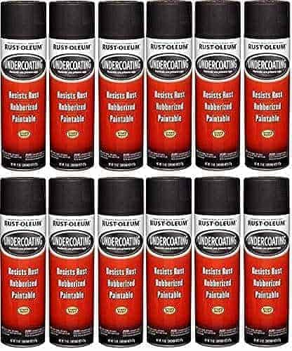 Rust-Oleum Undercoating Negro 15 oz. (Paquete de 12)