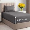 Juego de sábanas extra profundas Twin -Gris Oscuro