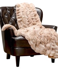 Manta de lanzamiento de piel sintética Premium Chanasya