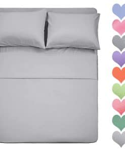 Juego de sábanas de algodón Best Season de -Gris Plata