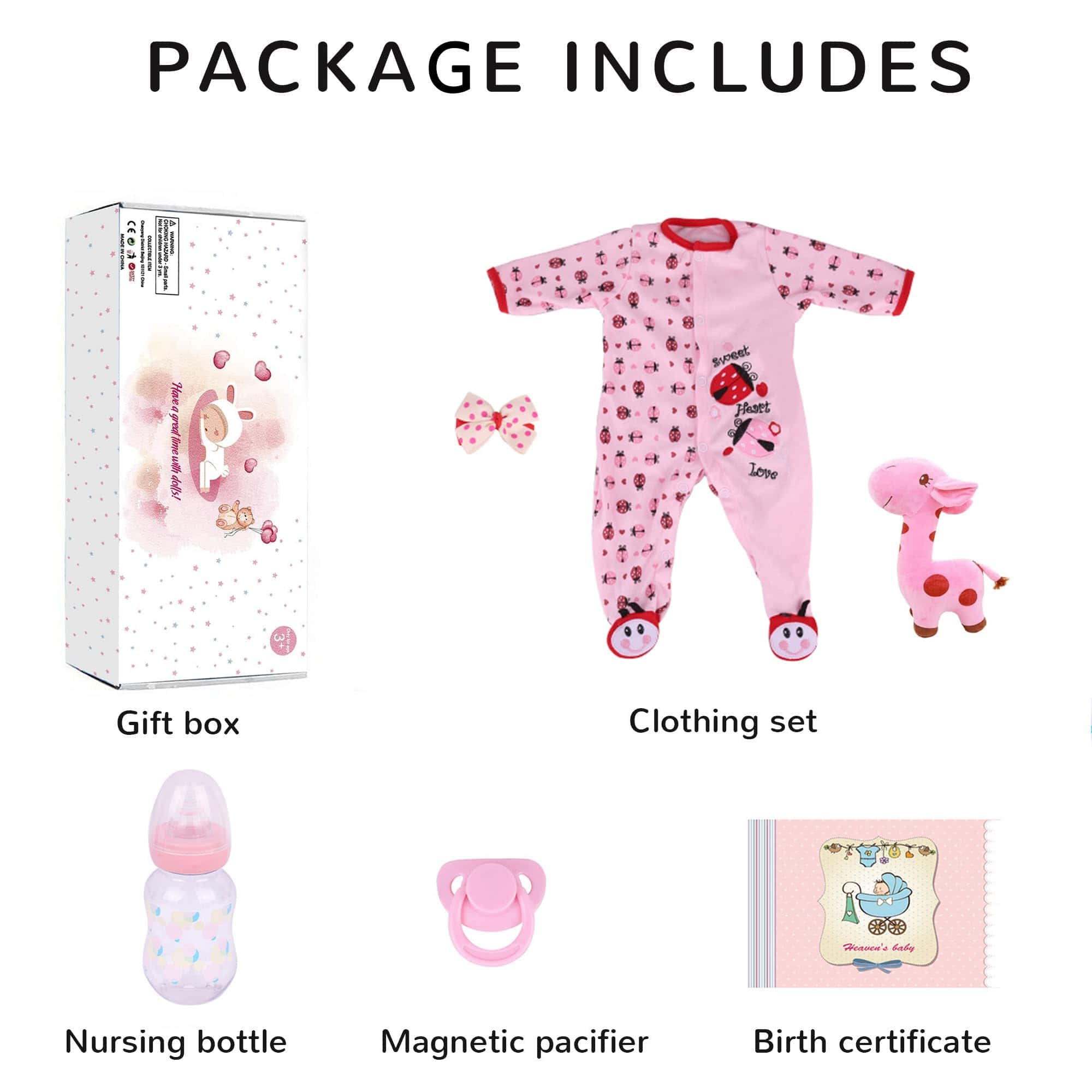 Muñecas Bebé Reborn de niñas - Muñeca Realista de 22 - Imagen 7