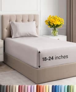 Juego de sábanas extra profunda para cama individual - 3