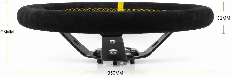 Volante RUNIGOO, 350mm de Profundidad 6 Pernos Para Volante - Imagen 6