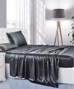 Juego de sábanas de satén Lanest Housing, -Gris