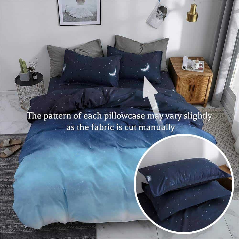 Juego de Funda de Edredón Tamaño Queen HYPREST, 3 Piezas - Imagen 4