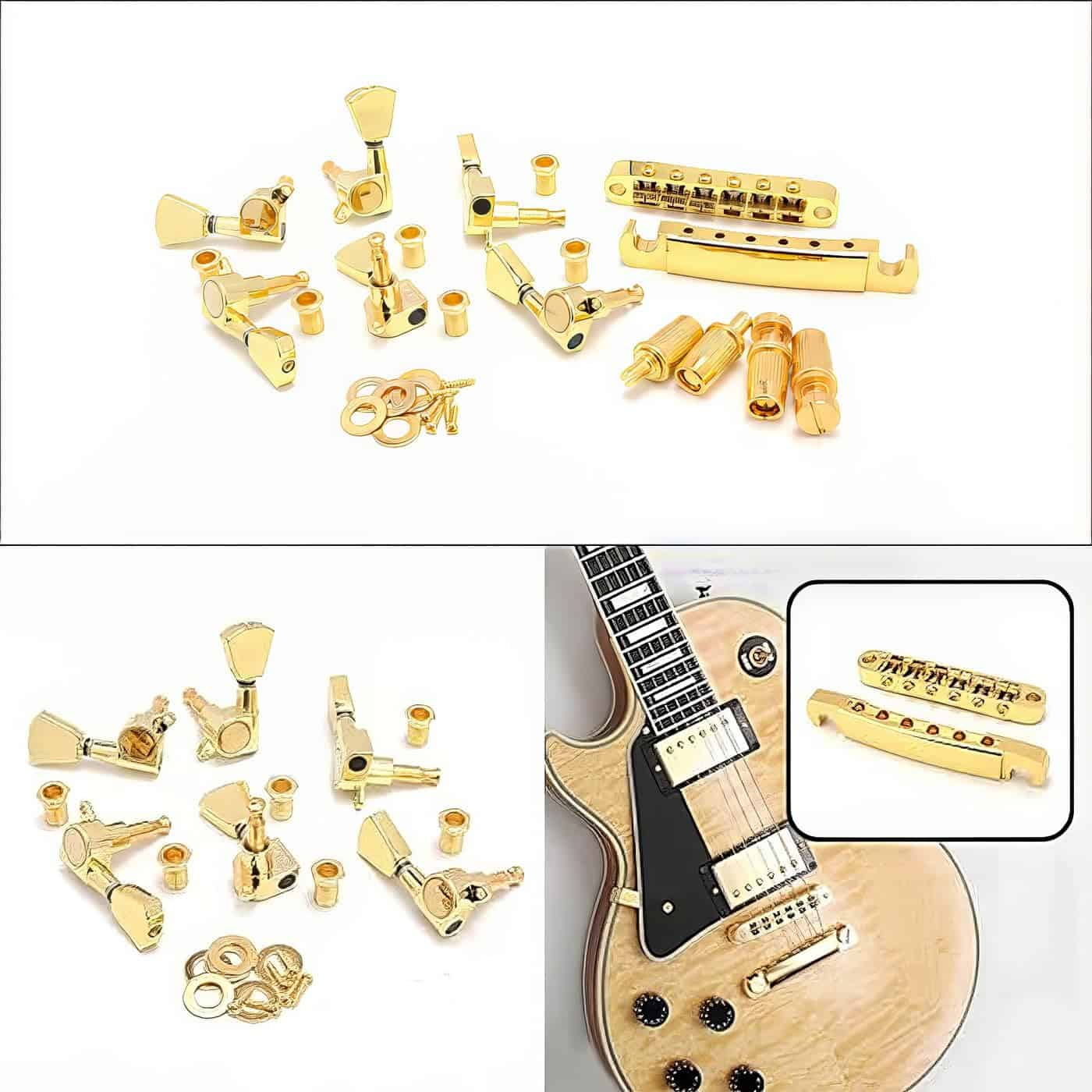 Conjunto de Piezas de Guitarra Doradas Swhmc - Puente de - Imagen 6