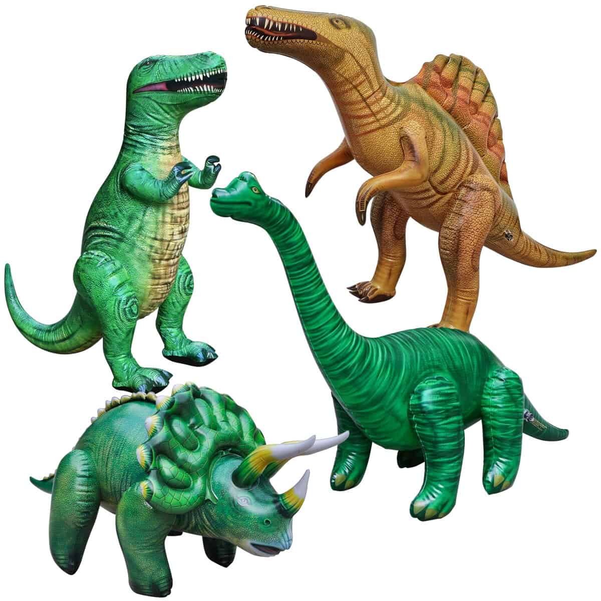 Combo de 4 dinosaurios inflables Jet Creations, T-rex,