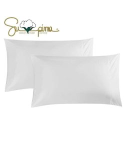 Set de 2 Fundas de Almohada de Algodón 100% Supima de 600