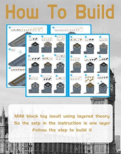 Set de Micro Bloques de Construcción del Real Big Ben de - Imagen 5