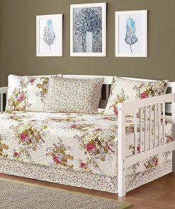 Set de Cubrecama de 5 Piezas Para Cama Día Acolchado de