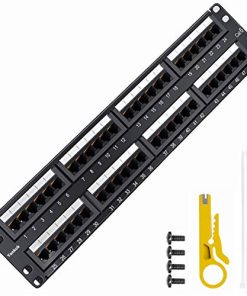 Panel de 48 Puertos CAT6 de Yankok, Soporta Montaje en