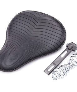 Asiento Solo de Resorte de Cojín de Motocicleta Negro para
