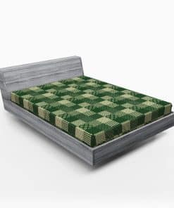 Sábana Ajustable Lunarable Verde Oriental, Patchwork de