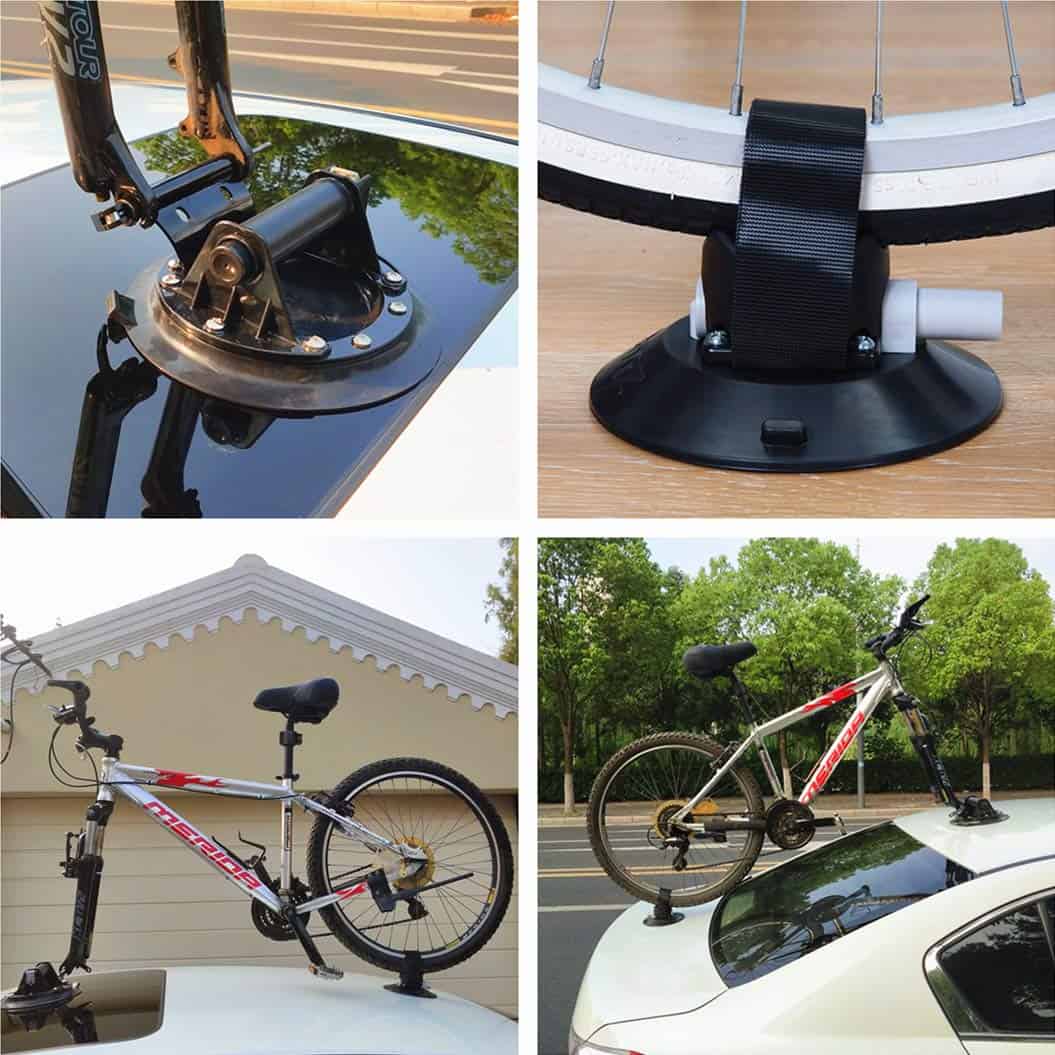 Portabicicletas IMT 10" para Techo de Coche, Ventosa de - Imagen 6