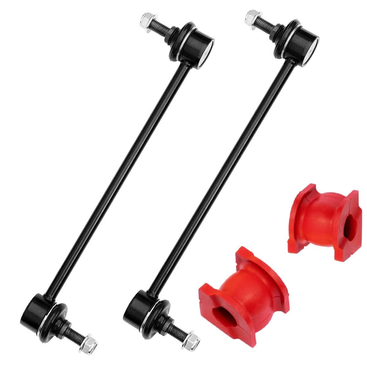 6PC Enlaces de Barra Estabilizadora Delantera y Trasera + - Imagen 3