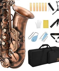 Saxofón Alto Eastar Bronce Rojo Antiguo Vintage Sax Eb Mi