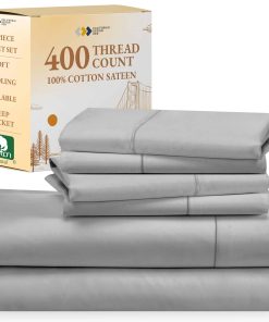 Juego de Sábanas California Design Den de 6 -Gris Claro