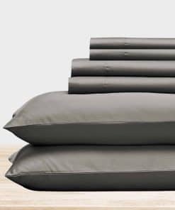 Juego de sábanas California Design Den de 6 -Gris pizarra