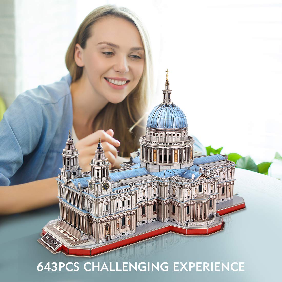Rompecabezas 3D CubicFun - Gran Catedral de San Pablo 3D - Imagen 6