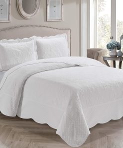 Set de Cubrecama Acolchado de Lujo 3 Piezas Ultra Sónico