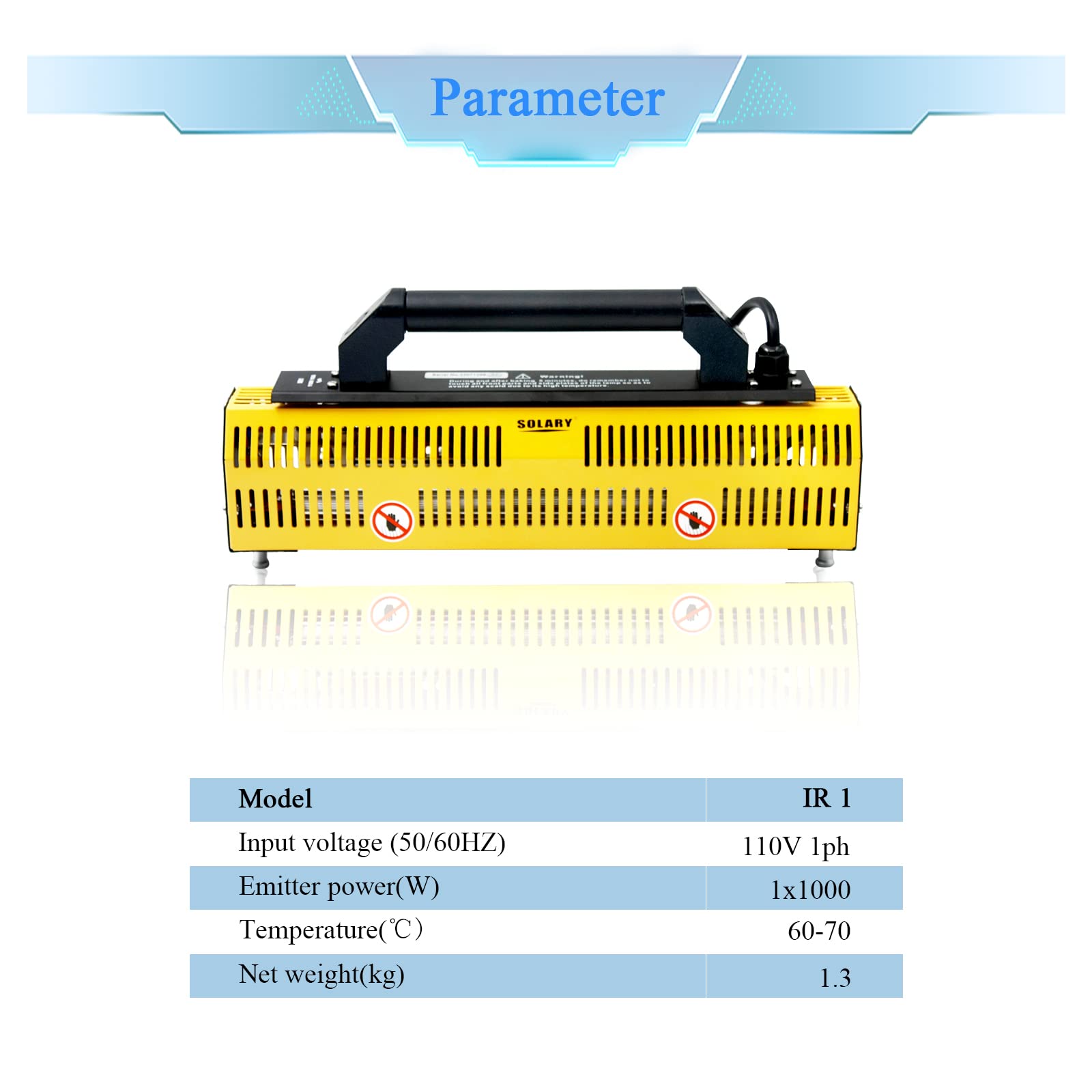Lámpara de curado de pintura infrarroja para hornear - Imagen 5