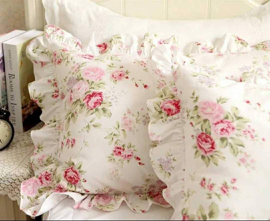 Funda de Almohada Estampado de Rosas Country Rose Kolachic