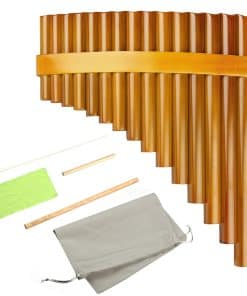 15 Tubos Flauta de Pan Clave G Instrumento Musical