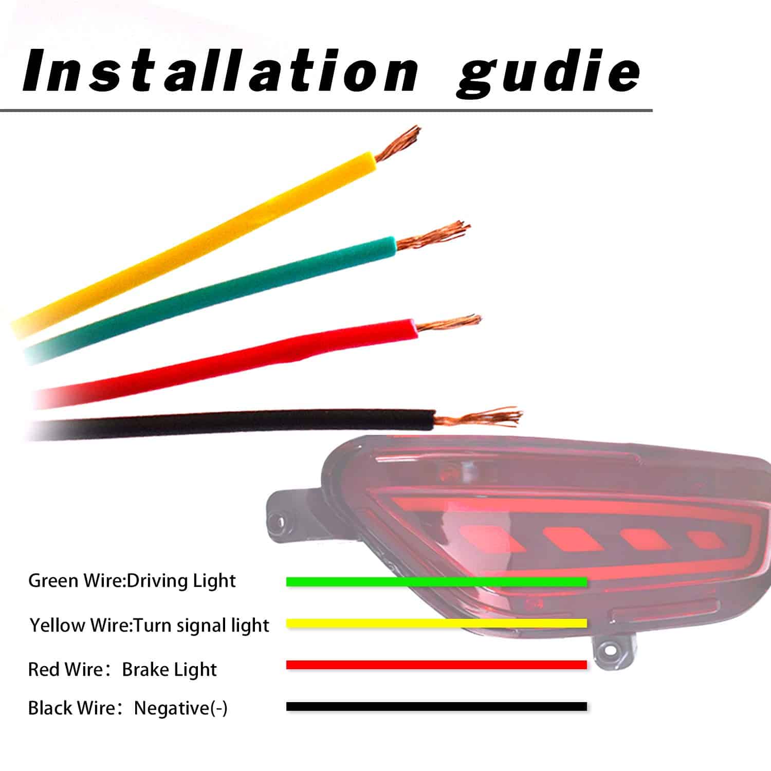 Luces Reflectoras LED Rojas 3D Ópticas Completas para - Imagen 8