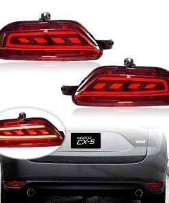 Luces Reflectoras LED Rojas 3D Ópticas Completas para