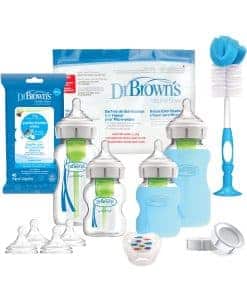 Set de inicio de biberones de vidrio de cuello ancho Dr.