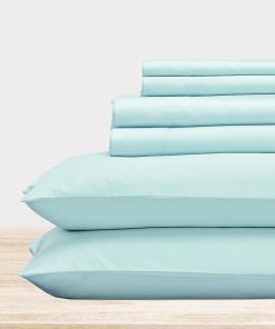 Juego de sábanas tamaño Queen de California -Seafoam