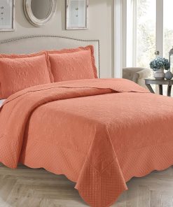 Set de Cubrecama y Colchas de 3 Piezas de Lujo Ultrasónico